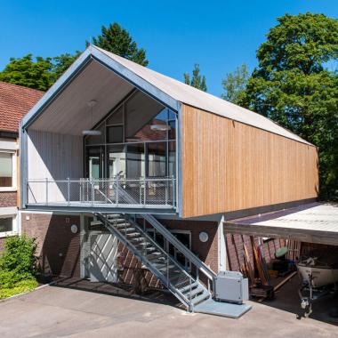 Das Blaue Klassenzimmer  - Neubau Seminargebäude für den Landesfischereiverband in Münster 
